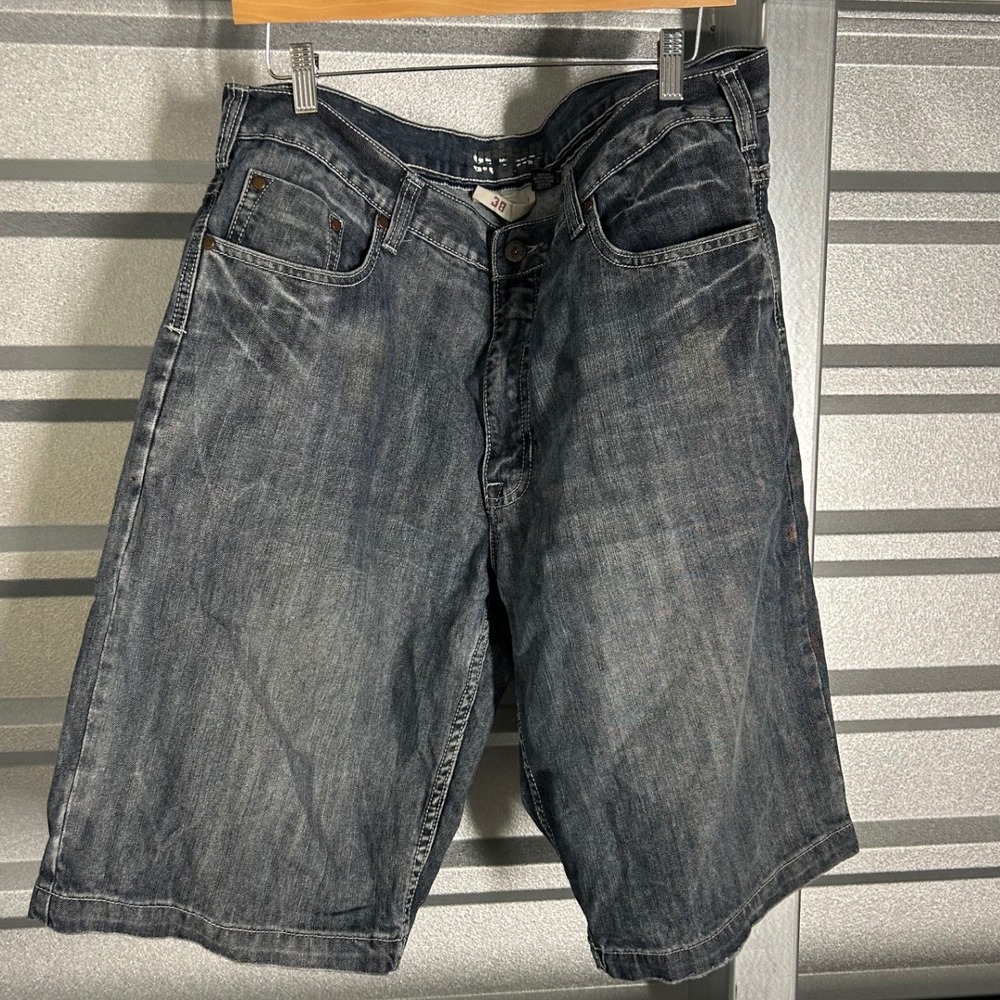 Y2K Skatar Denim Shorts Mens 38 Blue Jorts Skater Grunge Streetwear Casual